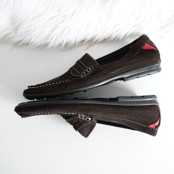 FootJoy FJ Men;s Brown Suede Loafer Driving Shoes - Picture 5 of 10